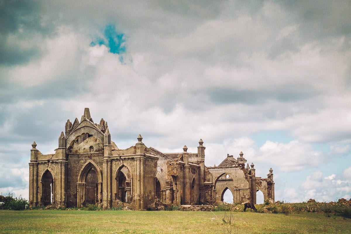 The Drowned French Church At Magge