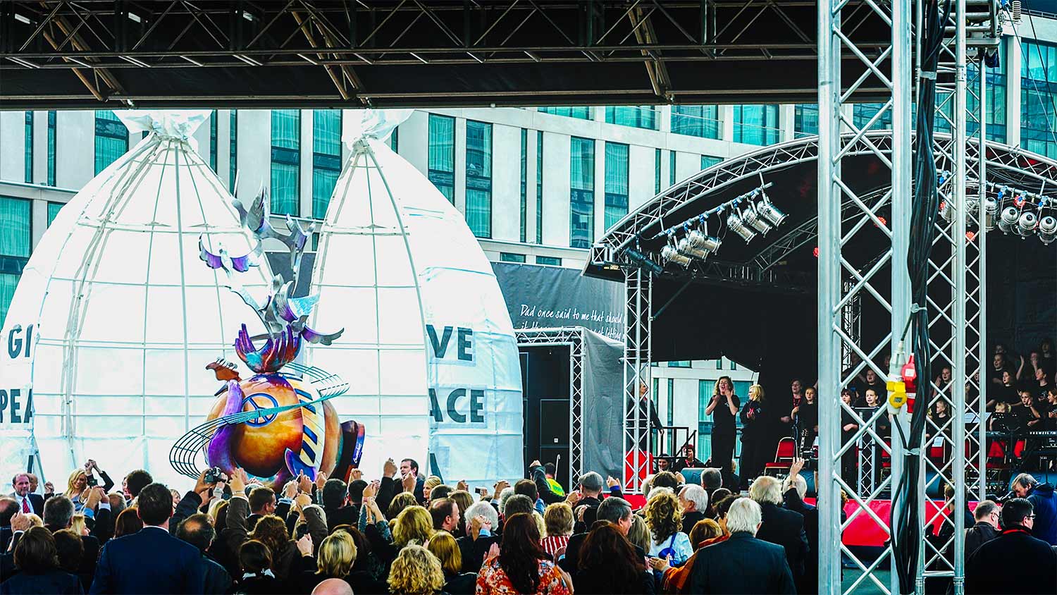 John Lennon: Lennon Peace Monument Unveiled in Liverpool